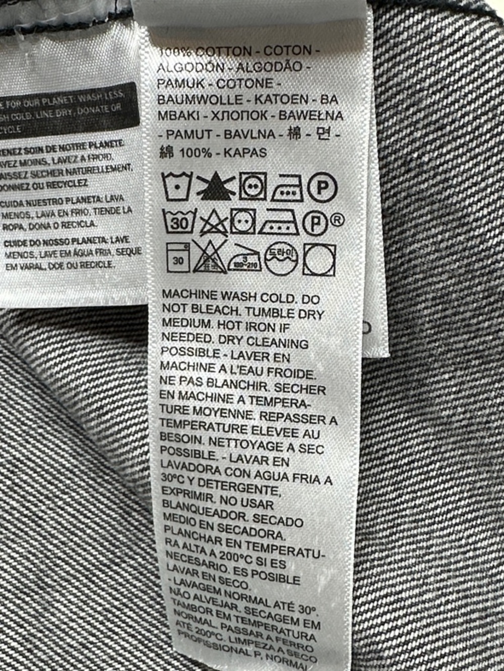 Levi's Women's Tuli Denim Mini Dress Size Large Black Stonewash '90s-Inspired - Picture 12 of 14